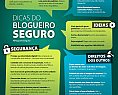 Infográfico Dicas do Blogueiro Seguro, material sobre boas práticas e dicas de segurança para blogs e postagens