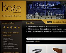 A ZeroArts desenvolve novo website para Boze Ambientes