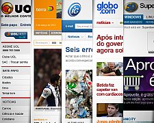 Portais de notícias no Brasil - Internet Archive - Cronologia de desenvolvimento de sites