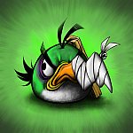 Green Angry Bird - by Scooterek
