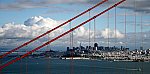 San Francisco seen through the Golden Gate Bridge 