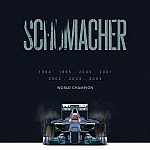 Michael Schumacher - Arte do carro - Ilustração por Piotr Buczkowski