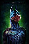 Batman vivido por Val Kilmer - Caricatura de Anthony Geoffroy
