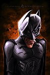 Batman vivido por Christian Bale - Caricatura de Anthony Geoffroy