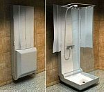 Soluções criativas para ganhar design e espaço em seus móveis - Box para banho montável