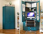 Soluções criativas para ganhar design e espaço em seus móveis - Armário Office