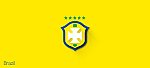 Escudo do Brasil - Fifa World Cup Brazil 2014 | Flat Design Shields por Leandro Urban