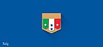 Escudo da Itália - Fifa World Cup Brazil 2014 | Flat Design Shields por Leandro Urban