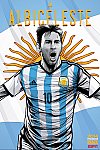 ESPN - Pôster da seleção da Argentina vetorial por Cristiano Siqueira - Copa do Mundo Fifa - Brasil 2014