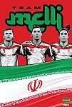 ESPN - Pôster da seleção do Irã vetorial por Cristiano Siqueira - Copa do Mundo Fifa - Brasil 2014