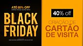 Black Friday 2016 na Zeroarts - 40% de desconto para Cartão de Visita