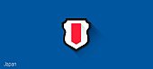 Escudo do Japão - Fifa World Cup Brazil 2014 | Flat Design Shields por Leandro Urban