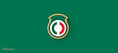 Escudo do México - Fifa World Cup Brazil 2014 | Flat Design Shields por Leandro Urban
