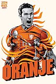 ESPN - Pôster da seleção da Holanda vetorial por Cristiano Siqueira - Copa do Mundo Fifa - Brasil 2014