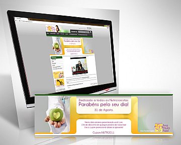 Criação de banner temático "Dia do Nutricionista" para site do Instituto Ana Paula Pujol Criação de banner temático "Dia do Nutricionista" para site do Instituto Ana Paula Pujol