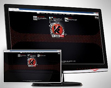 Criação e desenvolvimento de site para KF AudioRec