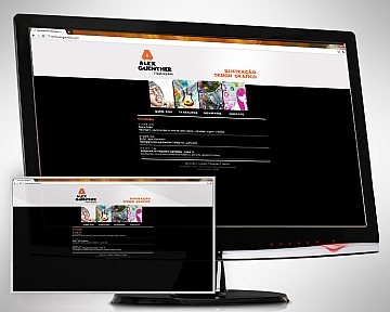 Desenvolvimento de novo site para Alex Guenther em 2011