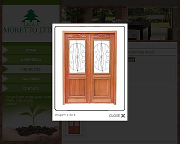 Criação e desenvolvimento de site para Moretto Madeiras