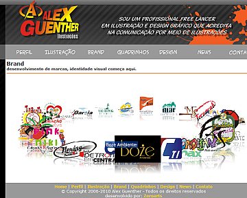 Desenvolvimento de site para Alex Guenther