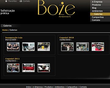 Criação e desenvolvimento de site para Boze Criação e desenvolvimento de site para Boze