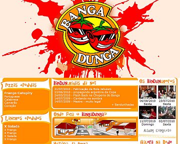 Criação e desenvolvimento de site para Banga Dunga Criação e desenvolvimento de site para Banga Dunga