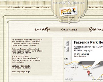 Desenvolvimento de site para Fazzenda Park Hotel Desenvolvimento de site para Fazzenda Park Hotel