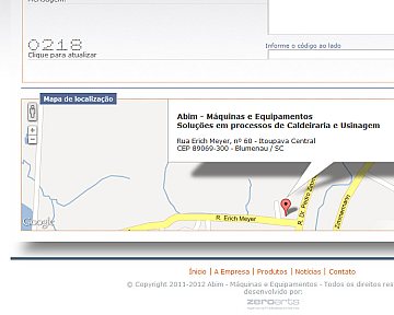 Criação e desenvolvimento de site para Abim