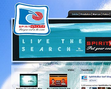 Criação e desenvolvimento de site para SpiritWalker