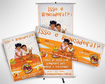 Criação de campanha publicitaria para o Banga Dunga - tema - Isso é brincedeira?!