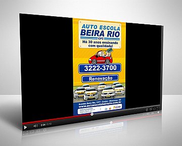 Produção de VT de 10 segundos em mídia indoor para Auto Escola Beira Rio Produção de VT de 10 segundos em mídia indoor para Auto Escola Beira Rio