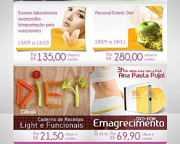 Criação de layout para e-mail marketing do tipo newsletter em Setembro de 2011 para Instituto Ana Paula Pujol