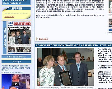 Criação e desenvolvimento de site para AEAMVI Criação e desenvolvimento de site para AEAMVI