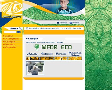 Customização do website da Marô Modas para nova coleção Verão 2011/2012 Customização do website da Marô Modas para nova coleção Verão 2011/2012