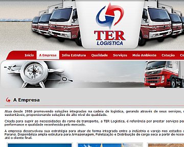 Criação e desenvolvimento de site para Ter Logistica