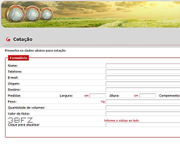 Criação e desenvolvimento de site para Ter Logistica
