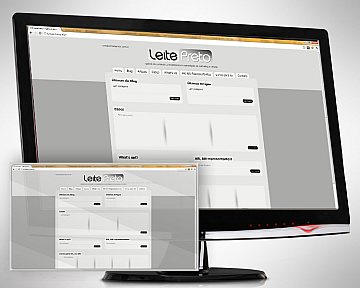 Desenvolvimento de site para Leite Preto