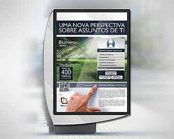 Criação de cartaz para Blumenau TI