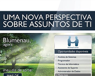 Criação de cartaz para Blumenau TI