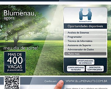 Criação de cartaz para Blumenau TI