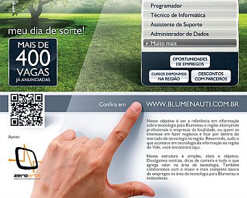 Criação de cartaz para Blumenau TI