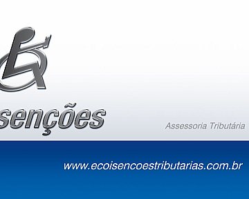 Criação de arte para fachada da Eco Isenções