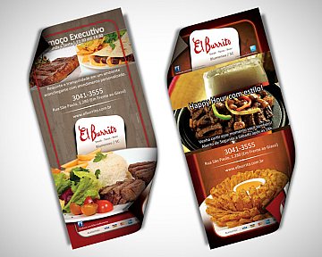 Flyer para Almoço Executivo e Happy Hour do El Burrito