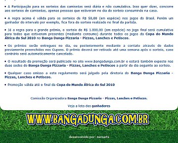 Criação de Hot Site para Copa do Mundo 2010 do Banga Dunga Criação de Hot Site para Copa do Mundo 2010 do Banga Dunga