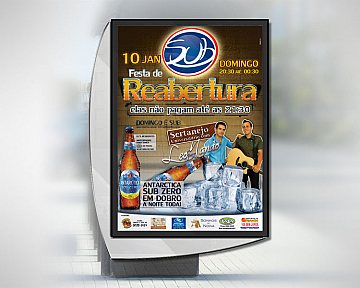 Criação de cartaz para Subtenentes - Reabertura 2010