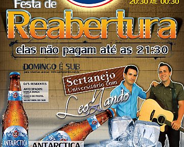 Criação de cartaz para Subtenentes - Reabertura 2010