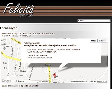 Criação e desenvolvimento de site para Felicità Mobile Criação e desenvolvimento de site para Felicità Mobile