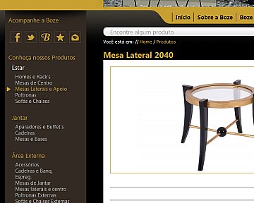 Criação e desenvolvimento de novo site para Boze Ambientes