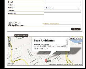 Criação e desenvolvimento de novo site para Boze Ambientes