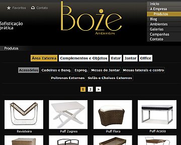 Criação e desenvolvimento de site para Boze Criação e desenvolvimento de site para Boze