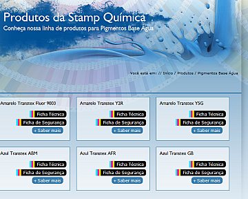 Criação e desenvolvimento de site para Stamp Química